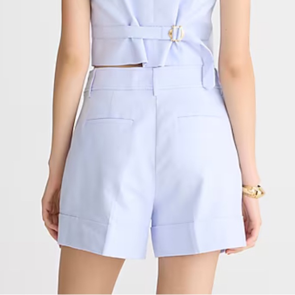 NWT * J. Crew Peri Breeze Remi short in stretch linen blend SZ 10 - Picture 2 of 6